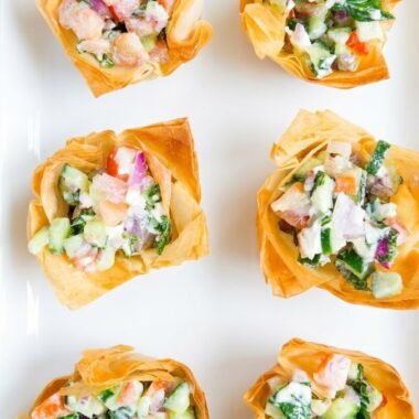 Mediterranean Phyllo Feta Bites