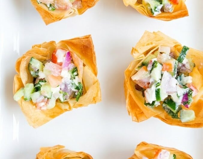Mediterranean Phyllo Feta Bites