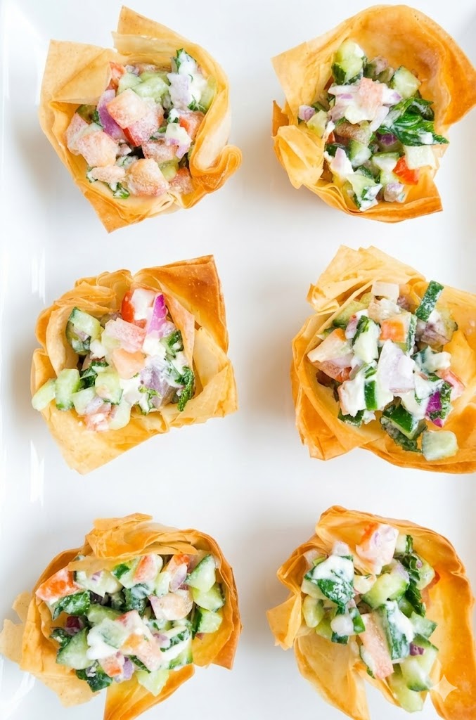 Mediterranean Phyllo Feta Bites