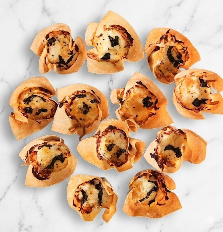 Pizza Wonton Cups
