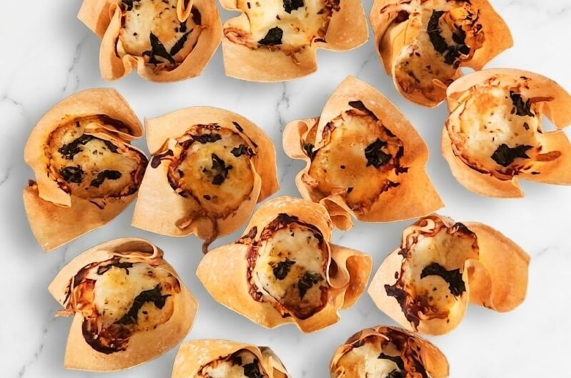 Pizza Wonton Cups
