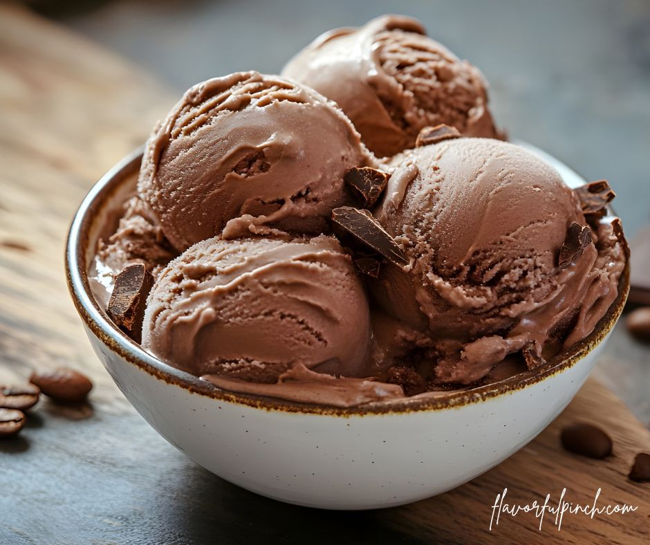 2 scoops of coconut cottage cheese ice cream in a bowl