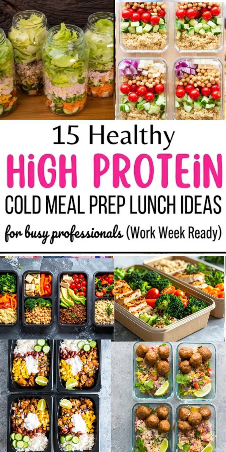 15 Healthy High Protein Meal Prep Lunch Ideas For Busy Professionals ...
