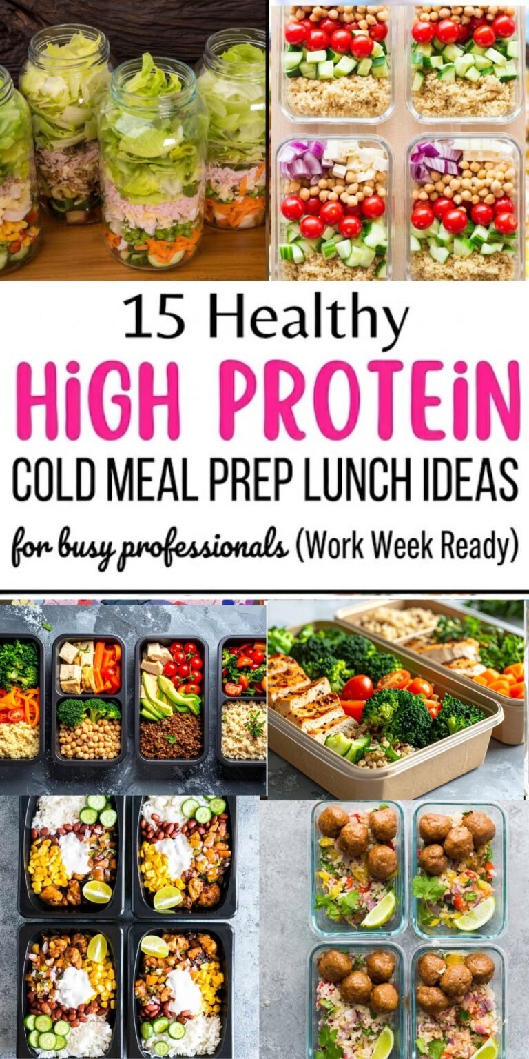 15 Healthy High Protein Meal Prep Lunch Ideas For Busy Professionals ...