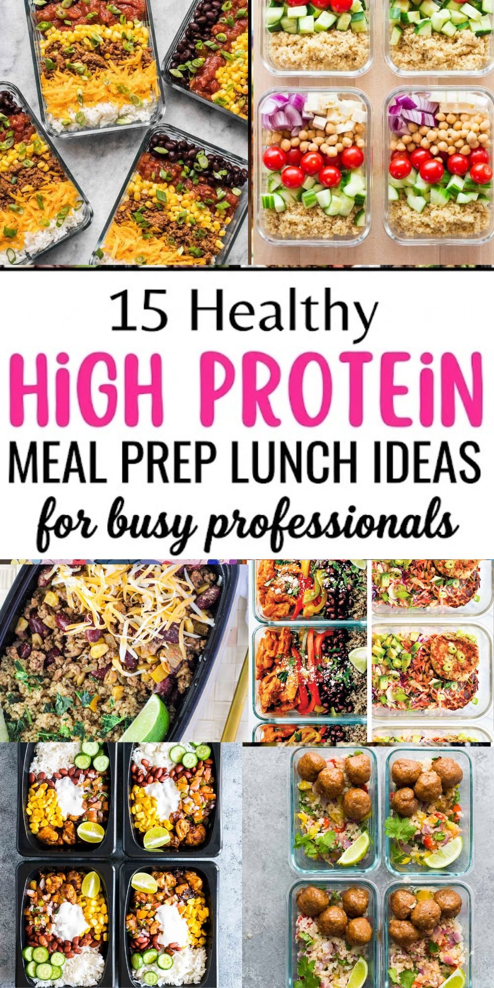 15 Healthy High Protein Meal Prep Lunch Ideas For Busy Professionals ...