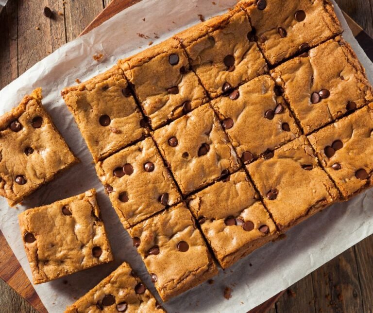 Homemade Brown Butter Chocolate Chip Blondies