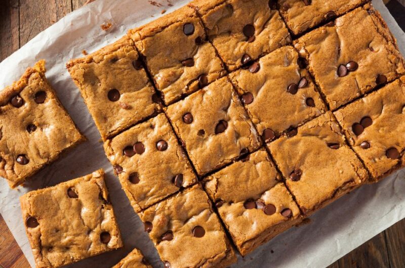 Homemade Chocolate Chip Blondies