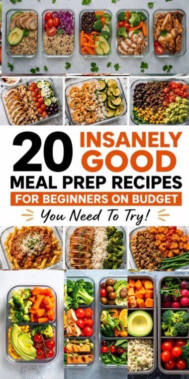 20 INSANELY GOOD MEAL PREP RECIPES FOR BEGINNERS ON A BUDGET ...