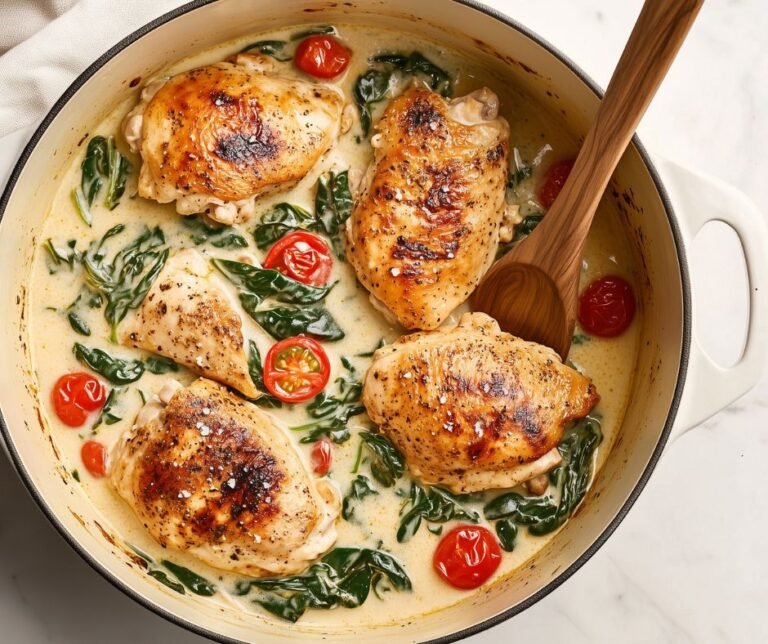 Crockpot Tuscan Chicken That Tastes Like Restaurant Dinner