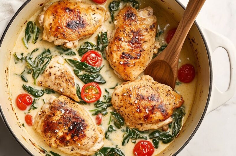 Crockpot Tuscan Chicken
