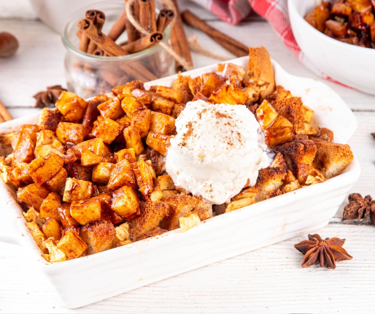 Apple Pie French Toast Baked Casserole