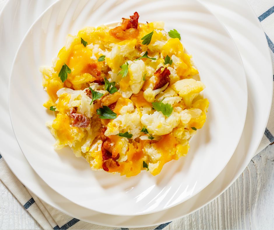Cauliflower Bacon Cheese Casserole