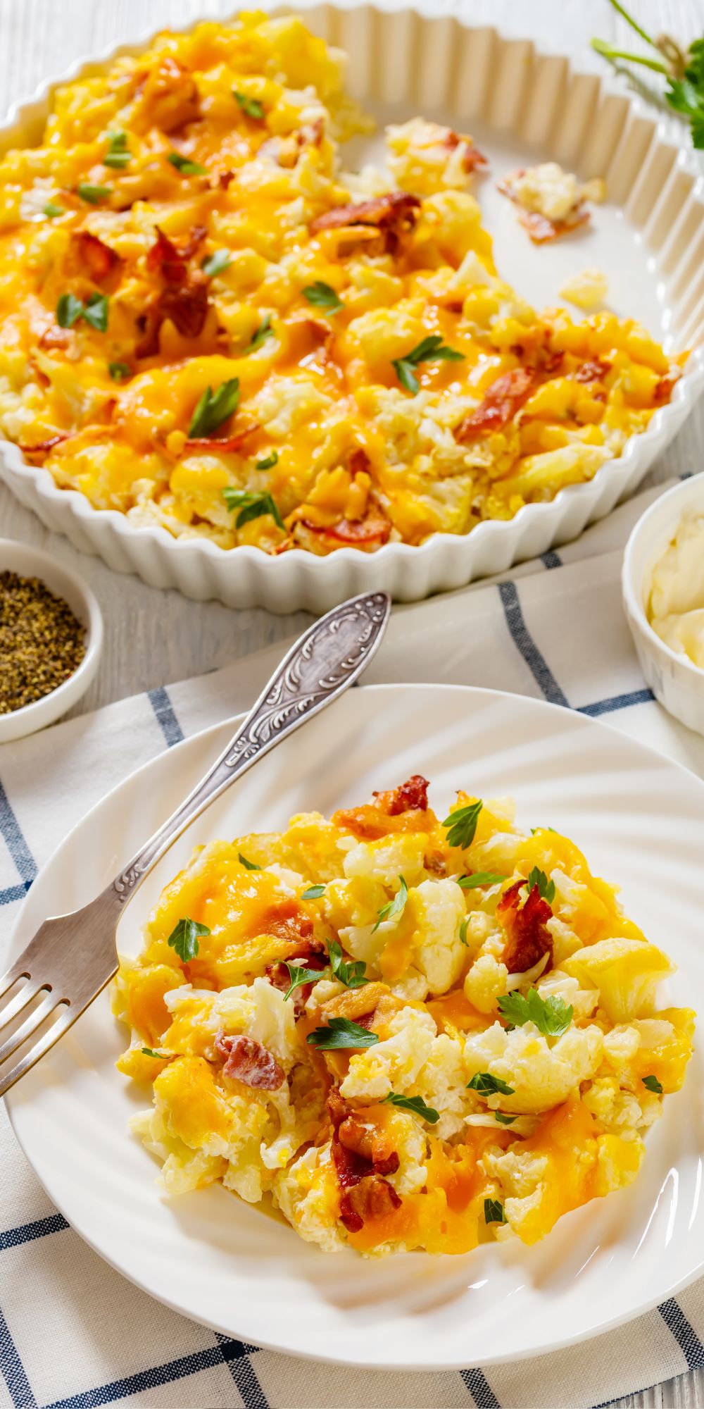Cauliflower Bacon Cheese Casserole