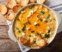 Crockpot Chicken Buffalo Dip with Blue Cheese