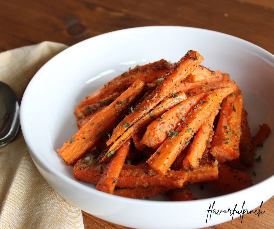 Garlic and Parmesan Roasted Carrots