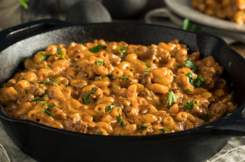 Homemade Hamburger Macaroni and Cheese