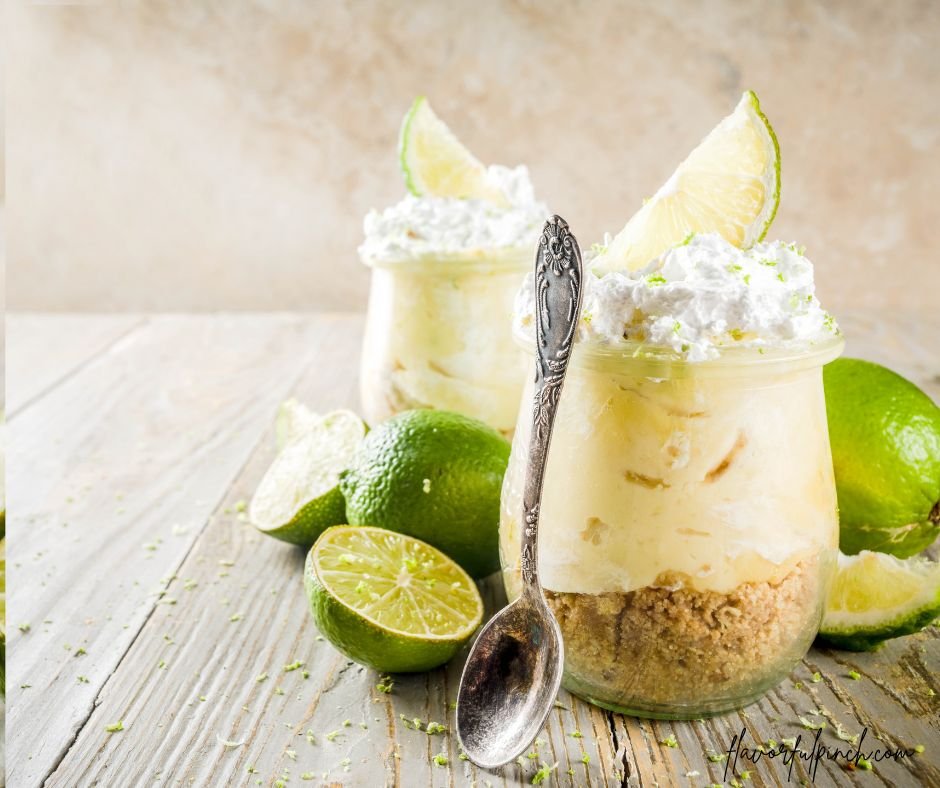 Key Lime Pie in Small Jars