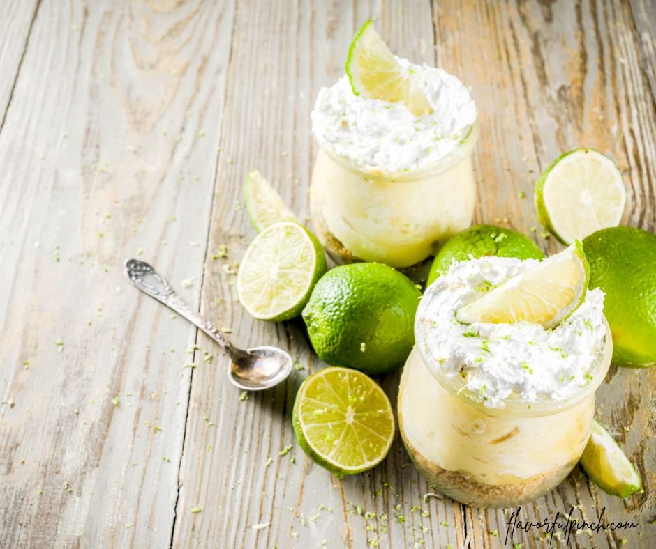 Key Lime Pie in Small Jars