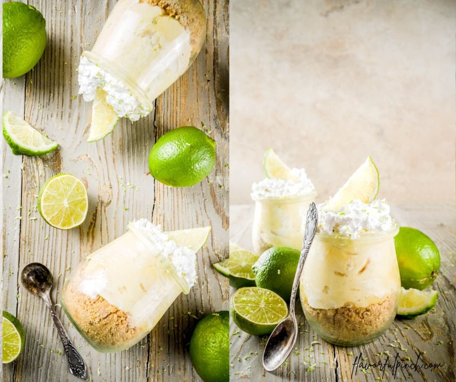 Key Lime Pie in Small Jars