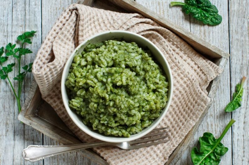 Risotto with Spinach Cream