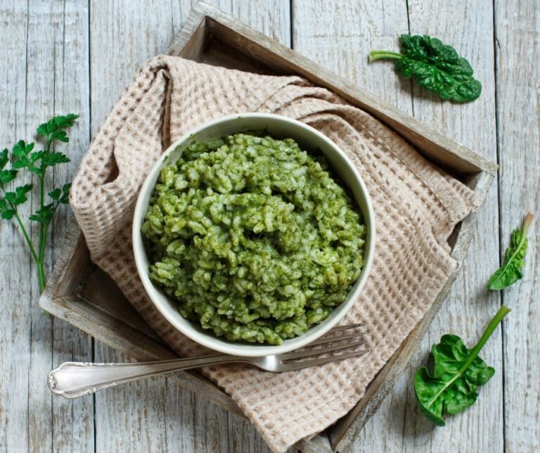 Creamed Spinach Risotto