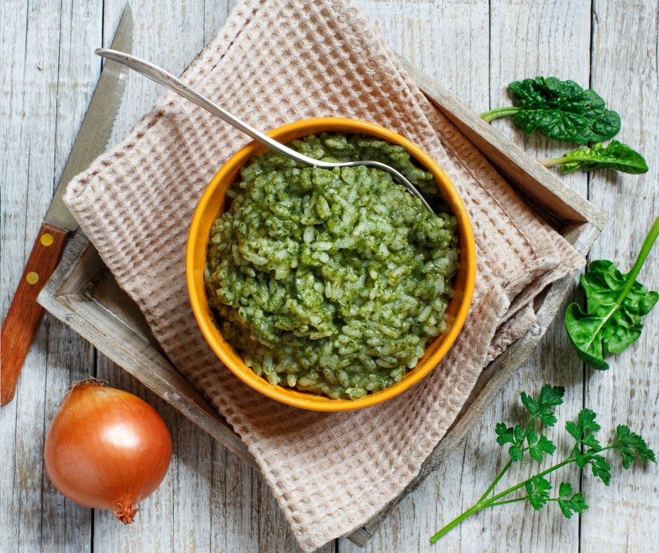 Risotto with Spinach Cream