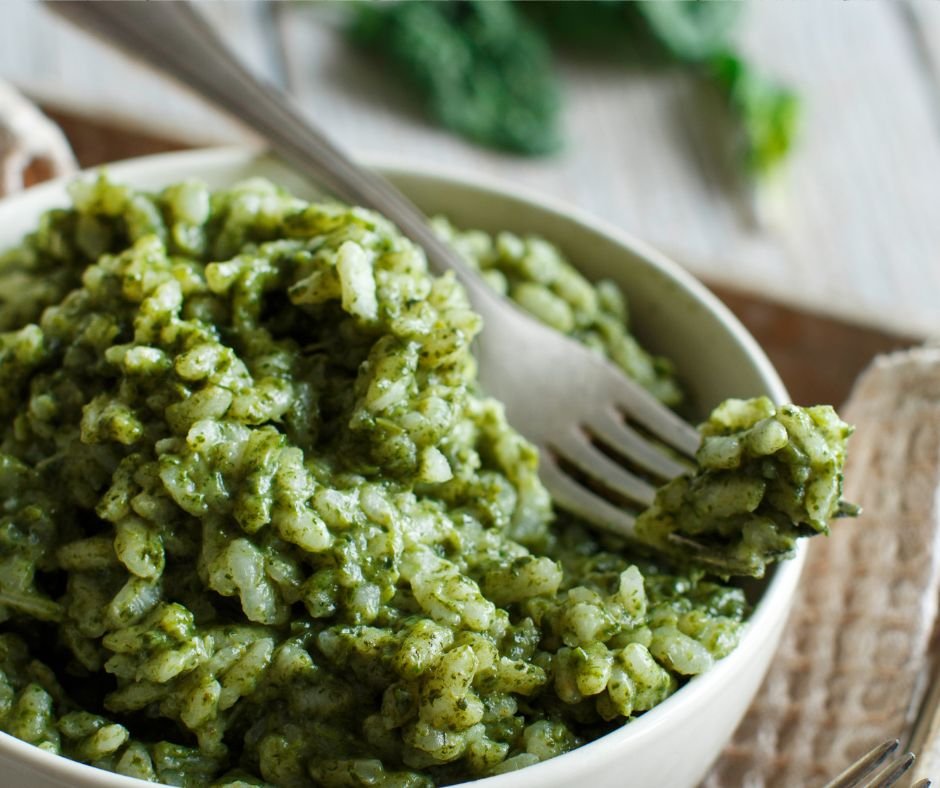 Risotto with Spinach Cream