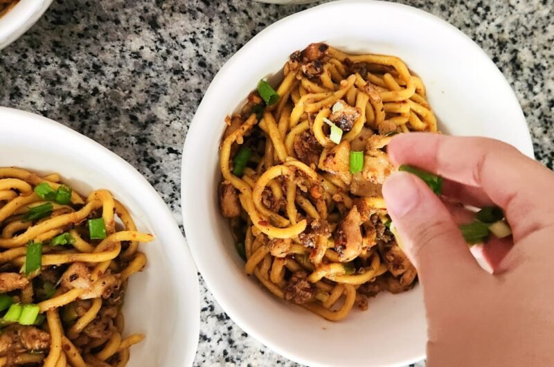 Sesame Peanut Chicken Noodles