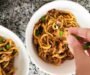 Sesame Peanut Chicken Noodles