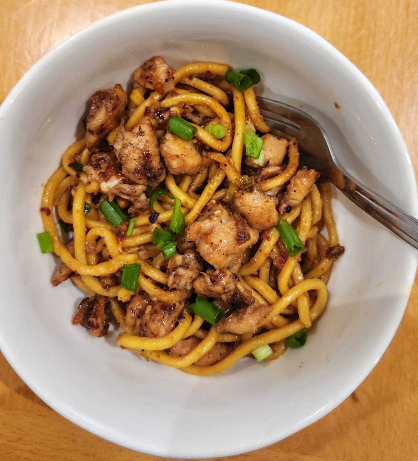 Sesame Peanut Chicken Noodles