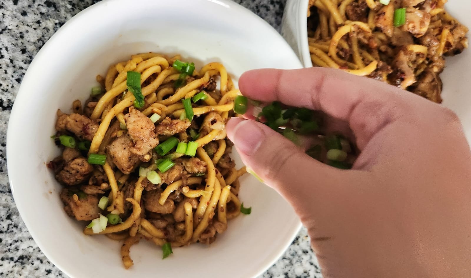 Sesame Peanut Chicken Noodles