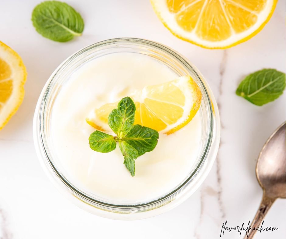 Sweet and Sour Lemon Yogurt Mousse
