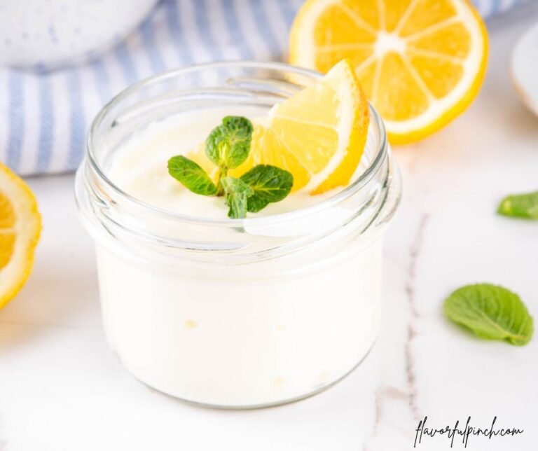 Sweet and Sour Lemon Greek Yogurt Mousse