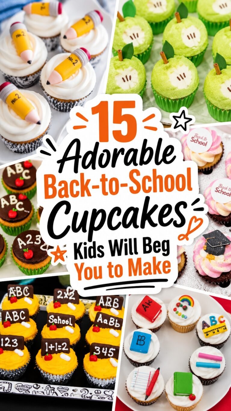 15 ADORABLE BACK TO SCHOOL CUPCAKES FOR THE FIRST DAY