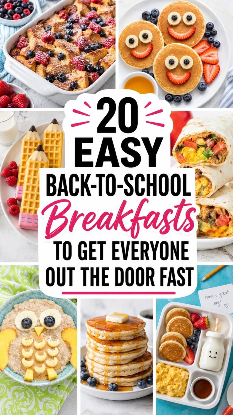 20 EASY BACK TO SCHOOL BREAKFASTS TO GET EVERYONE OUT THE DOOR