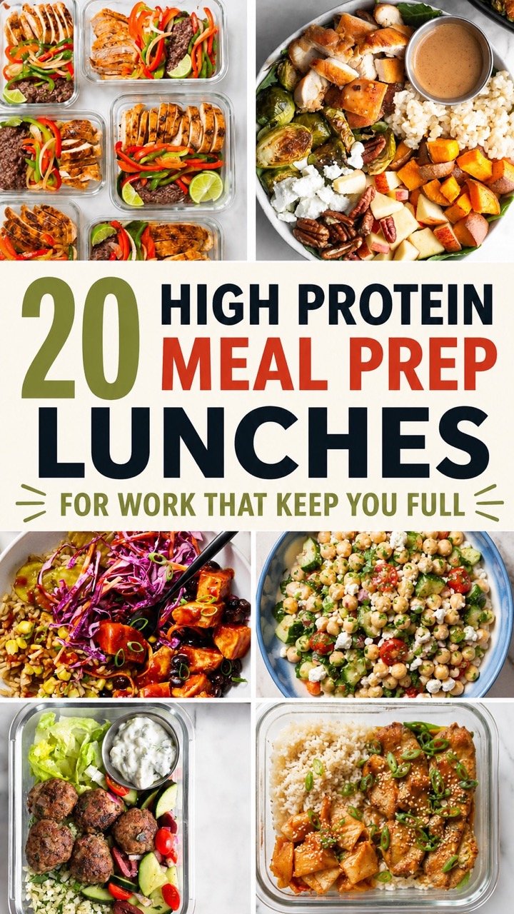 20-MINUTE HIGH PROTEIN MEAL PREP IDEAS FOR A WEEK