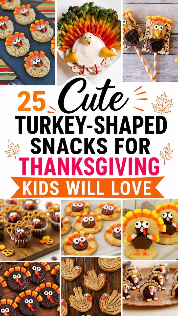 25 CUTE TURKEY-SHAPED SNACKS FOR THANKSGIVING