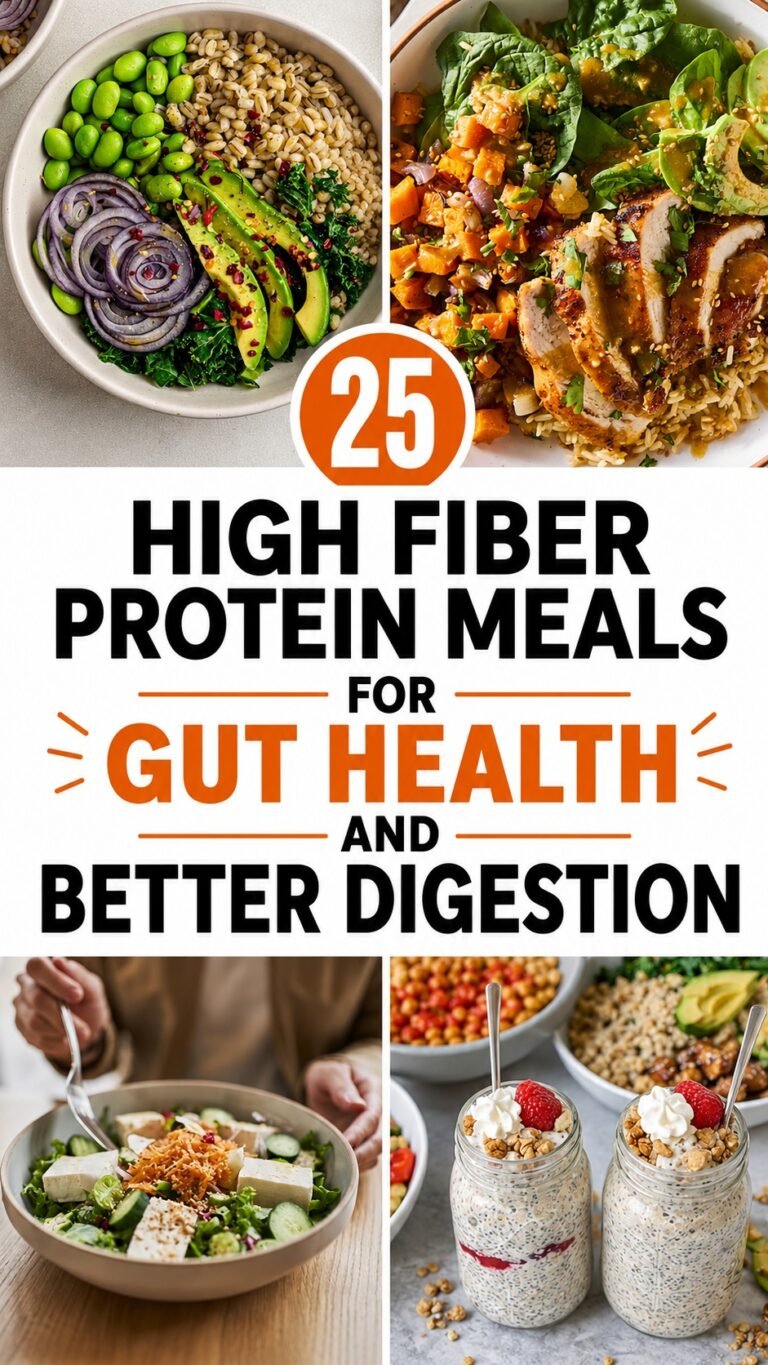 25 SATISFYING HIGH FIBER LEAN PROTEIN MEALS THAT ARE LOW CARB
