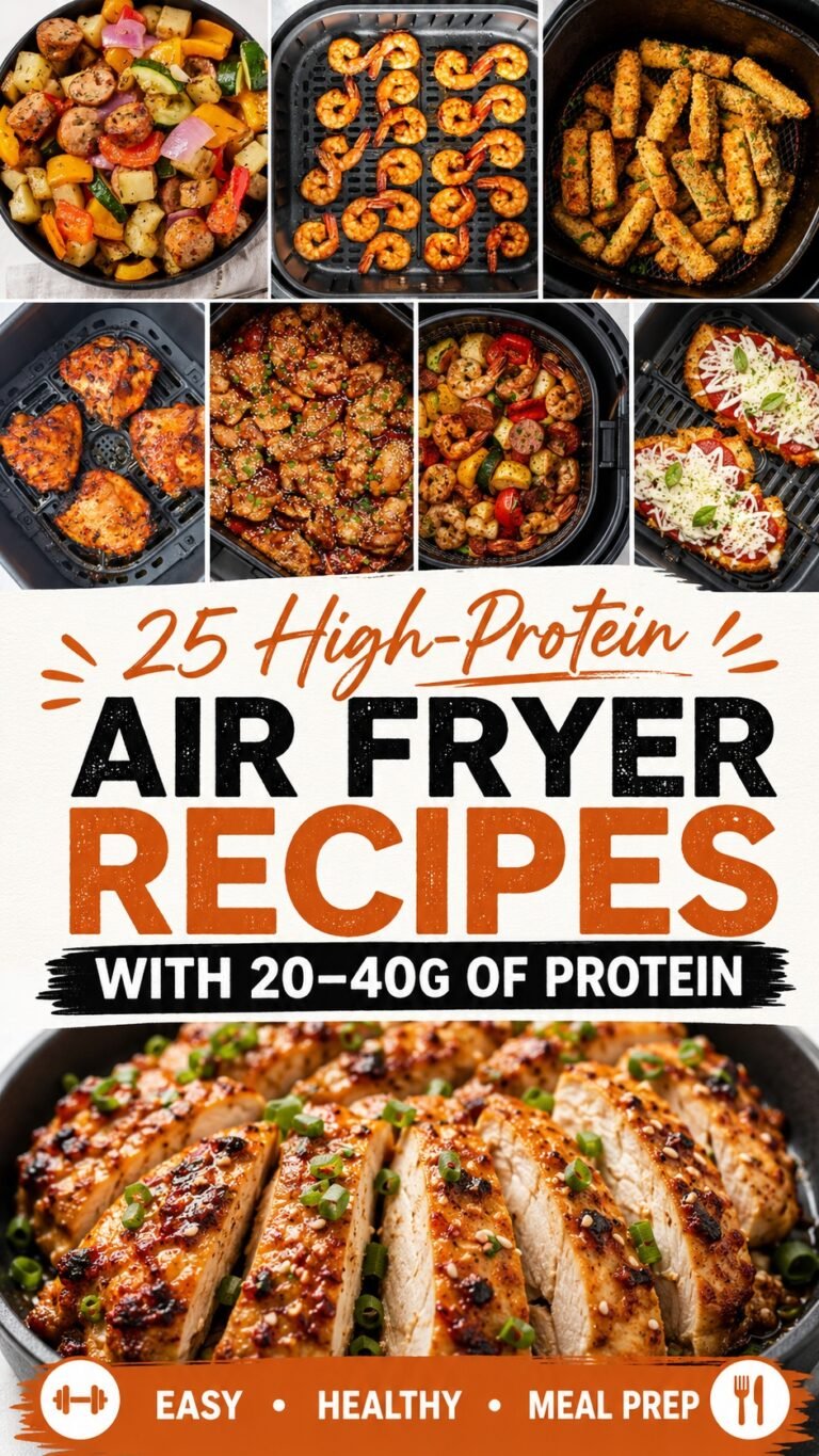 25 HIGH PROTEIN AIR FRYER DINNER IDEAS