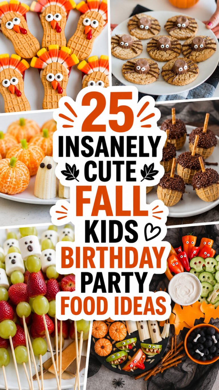 25 INSANELY CUTE FALL SNACK IDEAS FOR A KIDS PARTY