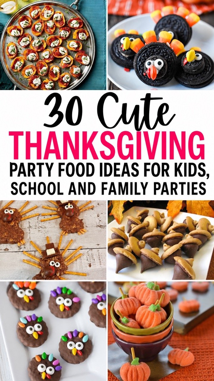 30 CUTE THANKSGIVING PARTY FOOD IDEAS