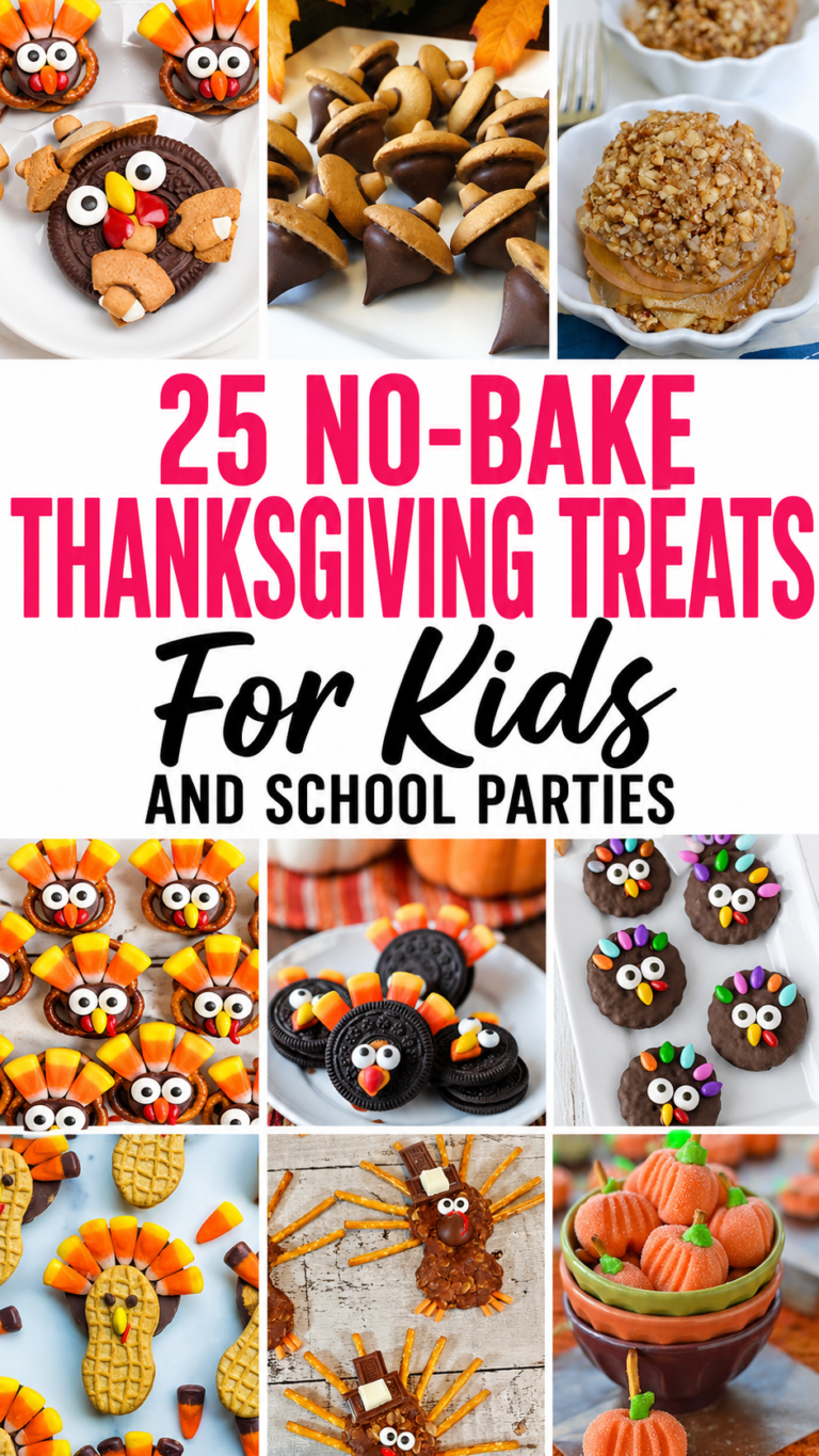 25 NO-BAKE THANKSGIVING TREATS FOR KIDS
