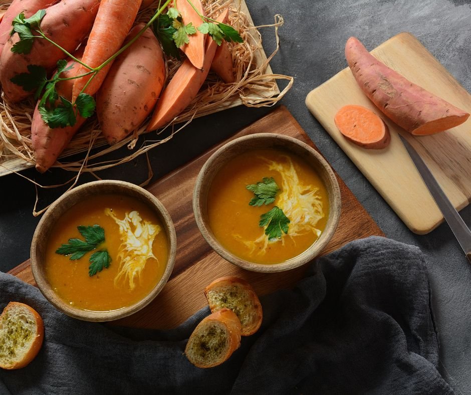 Spiced Sweet Potato and Carrot Soup