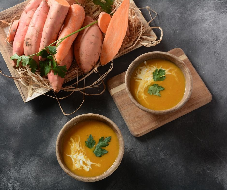 Spiced Sweet Potato and Carrot Soup