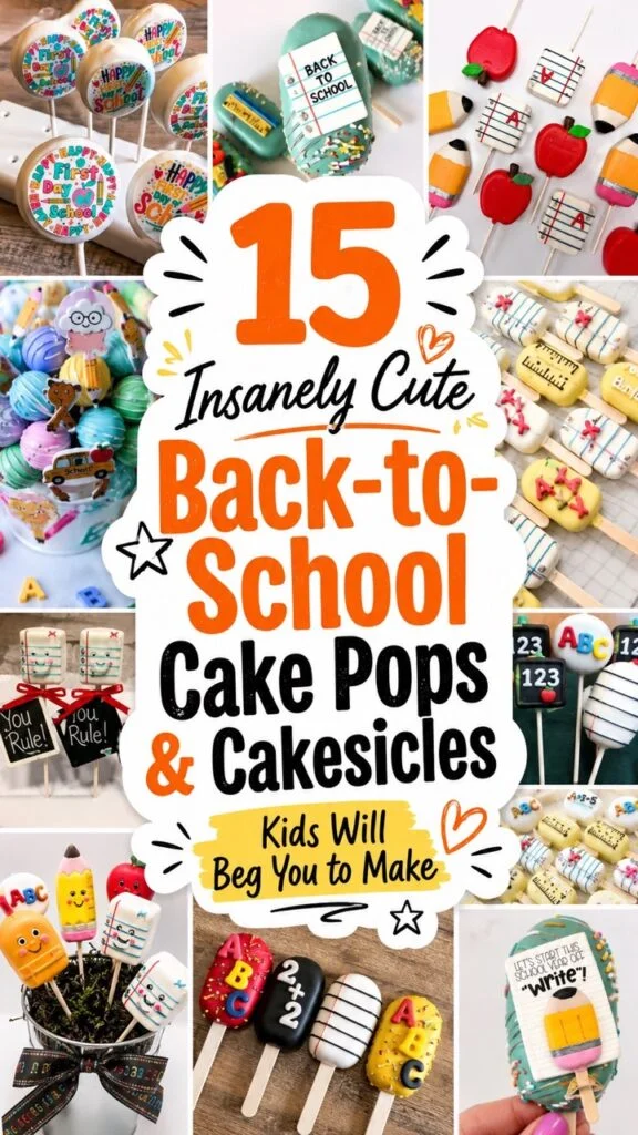 15 INSANELY CUTE BACK TO SCHOOL CAKE POP IDEAS YOUR KIDS WILL LOVE