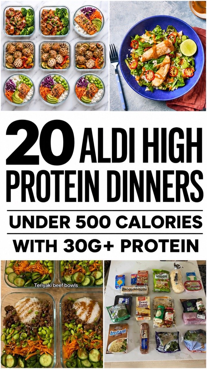 20 Aldi High Protein Dinners Under 500 Calories For Meal Prep