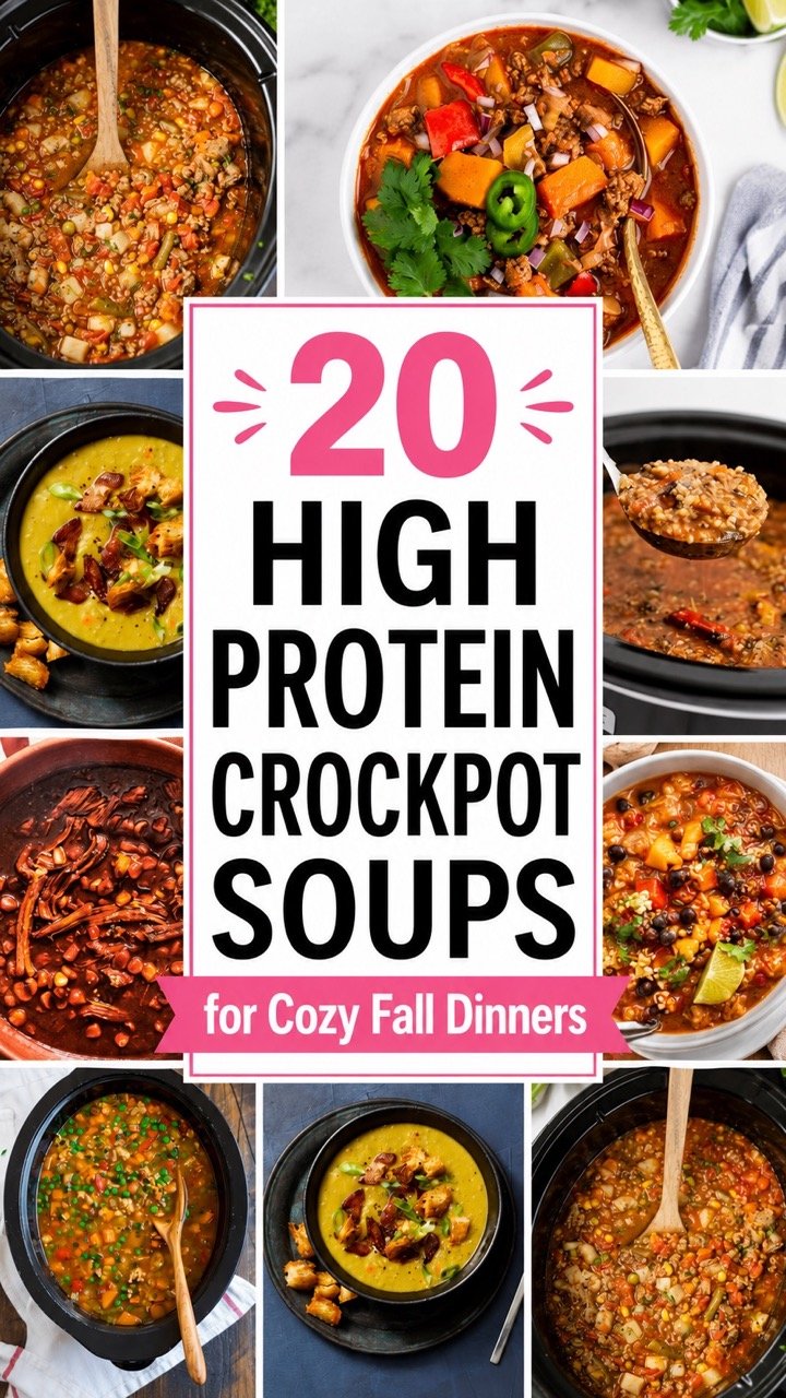20 High Protein Crockpot Soup Recipes for Fall