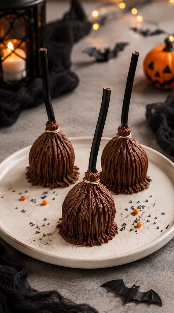 Chocolate Covered Apple Broomstick
