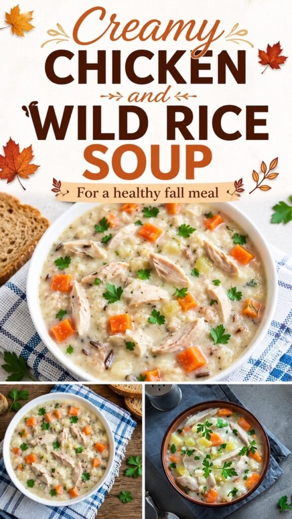 Creamy Chicken and Wild Rice Soup 