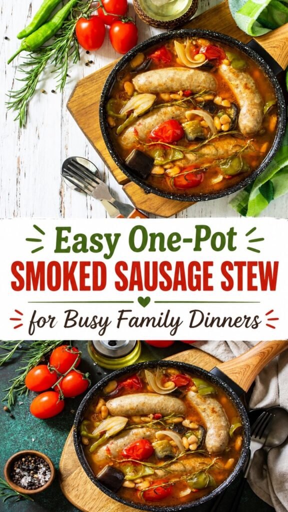 One-Pot Bean and smoked Sausage Stew for Busy Family Dinners